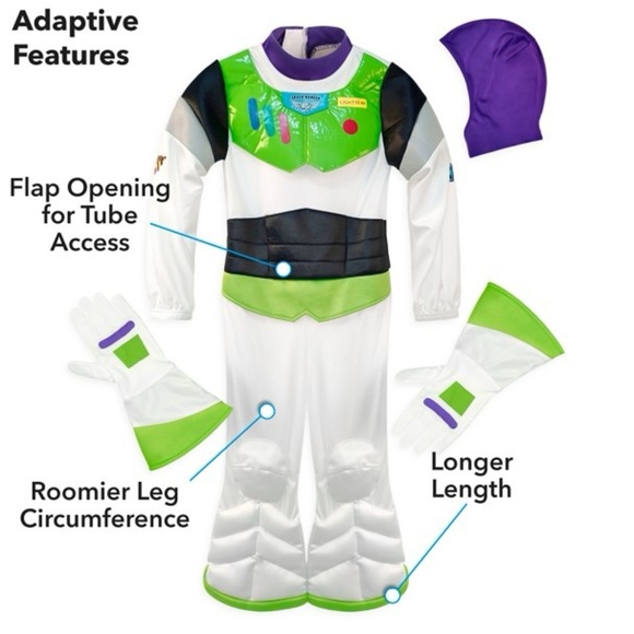 Buzz Lightyear Adaptive Costume for Kids – Toy Story LARGE NWT - Picture 3 of 7